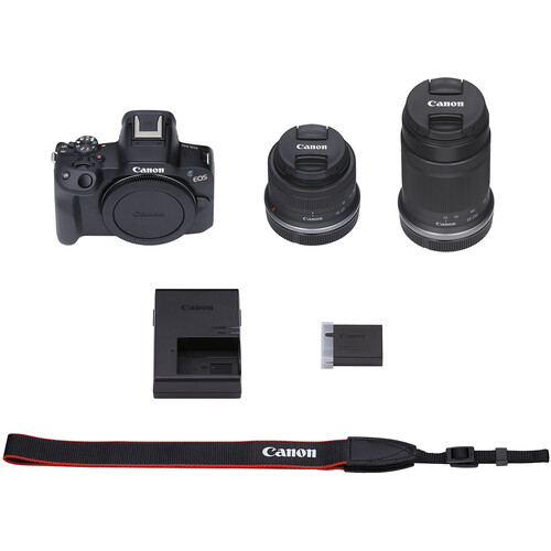 Фотоаппарат Canon EOS R50 Kit 18-45mm +55-210mm