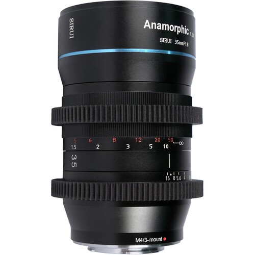 Объектив Sirui 35mm f/1.8 Anamorphic 1.33x  для (Sony E, Canon EF-M и Micro 4/3)