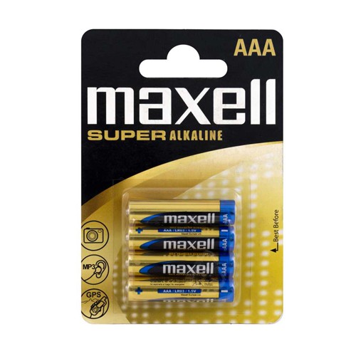 Батарейка Maxell Super Alkaline AAA (LR03) blister 4 шт