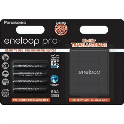 Аккумуляторы Panasonic Eneloop Pro AAA 930mAh 4шт + Кейс