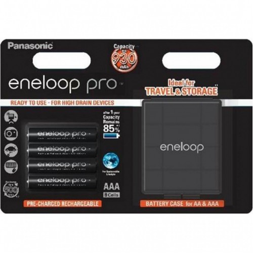 Аккумуляторы Panasonic Eneloop Pro AAA 930mAh 4шт + Кейс