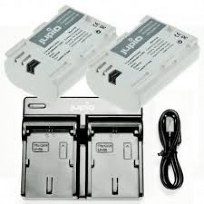 Jupio Kit: 2x Battery LP-E6N Ultra 2040mAh + USB Dual Charger