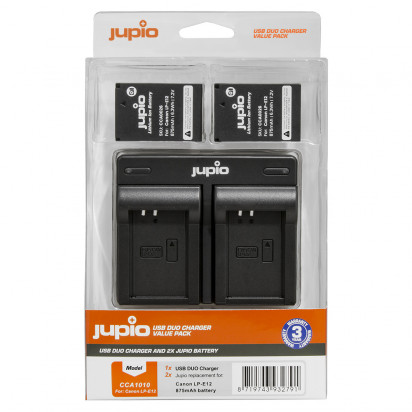 Набор Jupio Value Pack: 2x Battery LP-E12 + USB Dual Charger