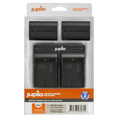 Набор Jupio Value Pack: 2x Battery LP-E6NH 2130mAh + USB Dual Charger