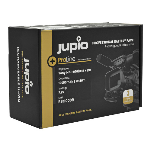 Аккумулятор Jupio ProLine NP-F970 (USB 5V / DC 8.4V output) 10050mAh для Sony