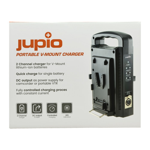 Двойное зарядное устройство на 2 батареи Jupio ProLine Portable V-Mount Duo Charger