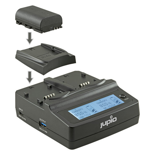 Двойное зарядное устройство Jupio для Canon BP911/BP915/BP925/BP930/BP945/BP955/BP975