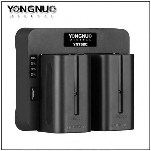 Зарядное устройство Yongnuo YN750C для NP-F750/NP-F970 с блоком питания