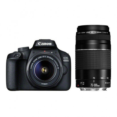 Фотоаппарат Canon EOS 4000D Camera + EF-S 18-55mm III Lens + EF-S 75-300mm III