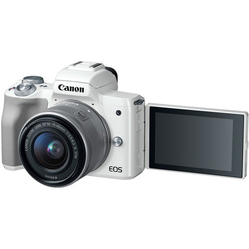 Фотоаппарат Canon EOS M50 kit EF-M 15-45mm f/3.5-6.3 IS STM (Белый)