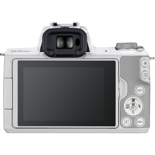 Фотоаппарат Canon EOS M50 Mark II kit EF-M 15-45mm f/3.5-6.3 IS STM белый