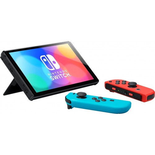 Игровая приставка Nintendo Switch OLED (красно-синия)