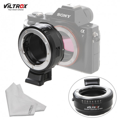 Переходник Viltrox NF-NEX (объективы Nikon на байонет NEX) с диафрагмой