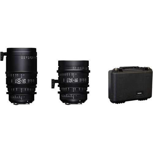 Объективы Sigma 18-35mm & 50-100mm T2 High-Speed Zoom Kit (Canon PL-Mount, Metric)