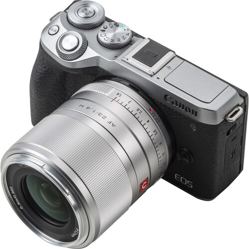 Объектив Viltrox AF 23mm f/1.4 M для Canon EF-M Silver