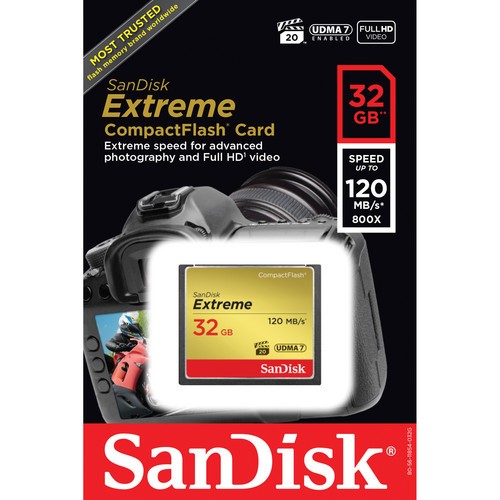 Карта памяти SanDisk Extreme CF 32Gb 120MB/s 