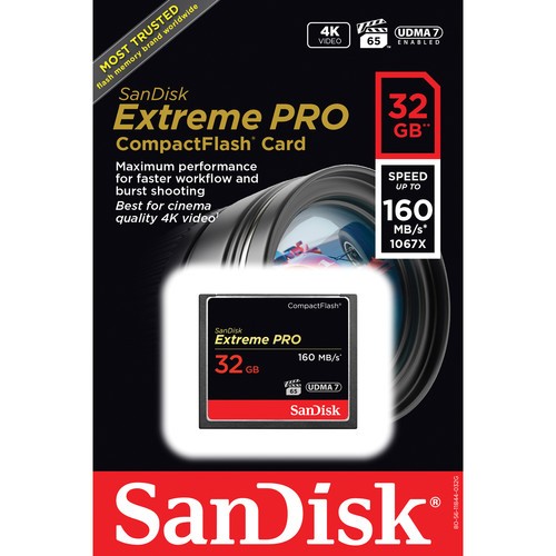 Карта памяти SanDisk Extreme CF 32Gb 160MB/s  