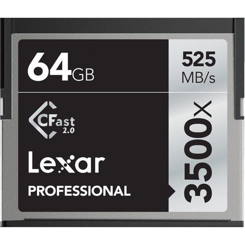 Карта памяти Lexar 64GB Professional 3500x CFast 2.0 