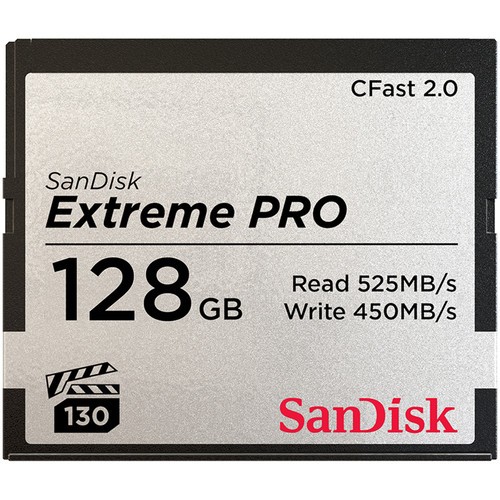 Карта памяти SanDisk 128GB Extreme PRO CFast 2.0 