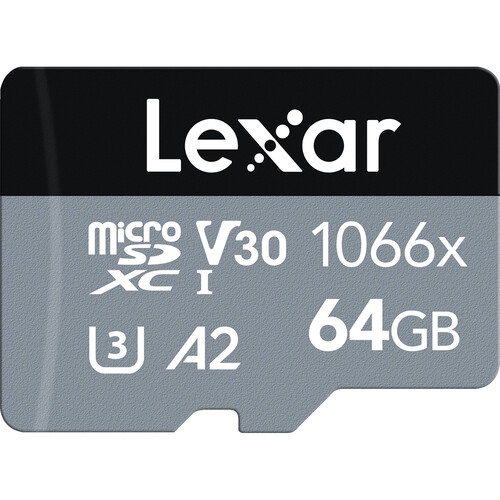 Карта памяти Lexar microSDXC 64GB Professional 1066x UHS-I 160MB/s