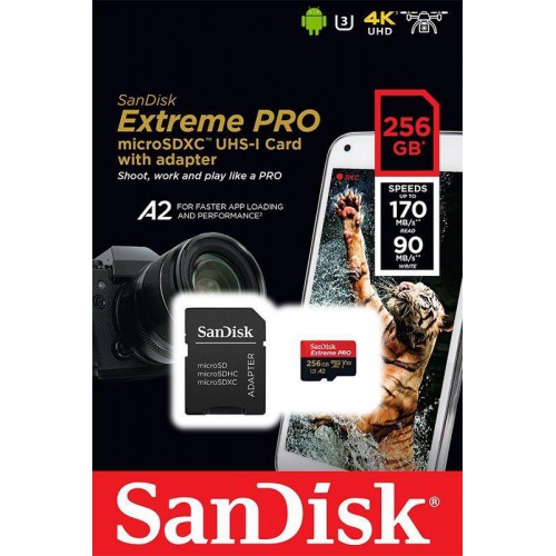 Карта памяти SanDisk Extreme Pro microSDXC UHS-I 256GB 170Mb/s