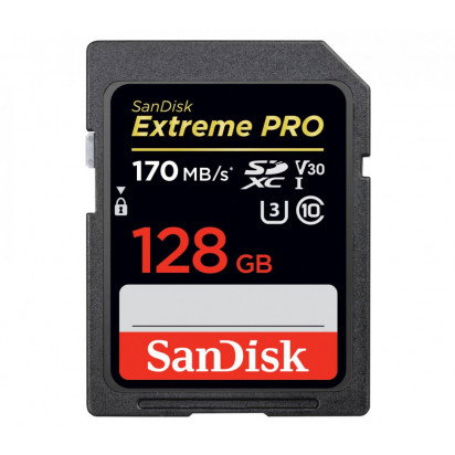 Карта памяти SanDisk Extreme Pro SDXC UHS-I 128Gb 170MB/s   