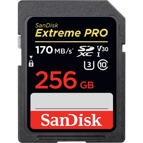 Карта памяти SanDisk Extreme Pro UHS-I SDXC 256Gb 170MB/s