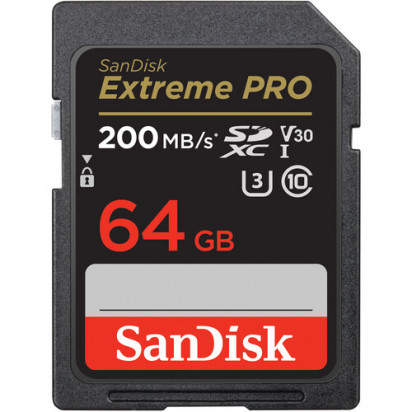 Карта памяти SanDisk Extreme Pro SDXC UHS-I 64Gb 200MB/s