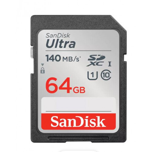 Карта памяти SanDisk Ultra SDXC UHS 64Gb 140 MB/s  