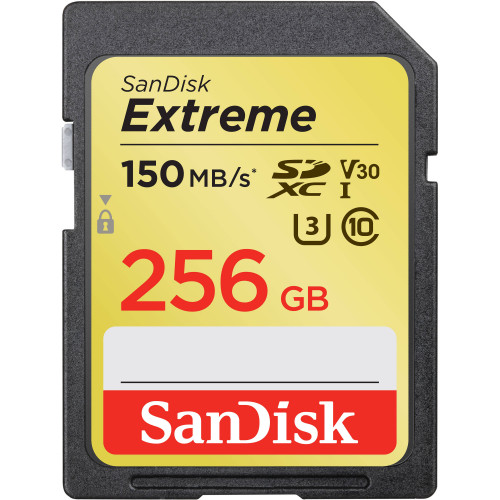 Карта памяти SanDisk 256GB Extreme SDXC UHS-I 150 MB/s
