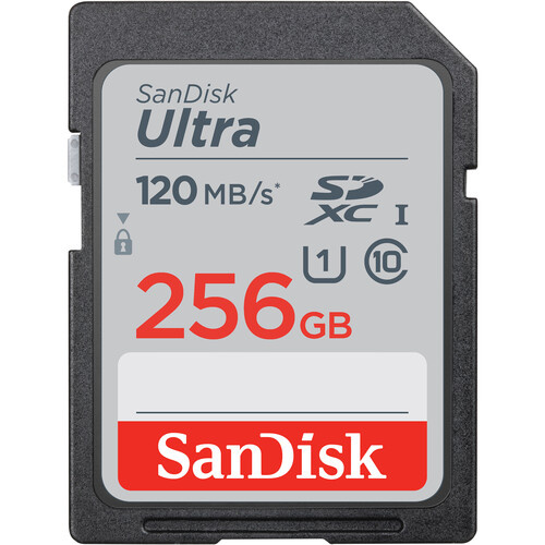 Карта памяти SanDisk Ultra SDXC UHS 256Gb 120 MB/s
