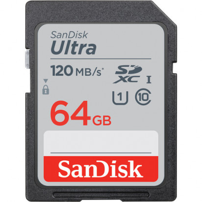 Карта памяти SanDisk Ultra SDXC UHS 64Gb 120 MB/s  