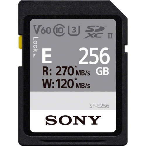 Карта памяти Sony 256GB SF-E Series UHS-II SDXC Memory Card