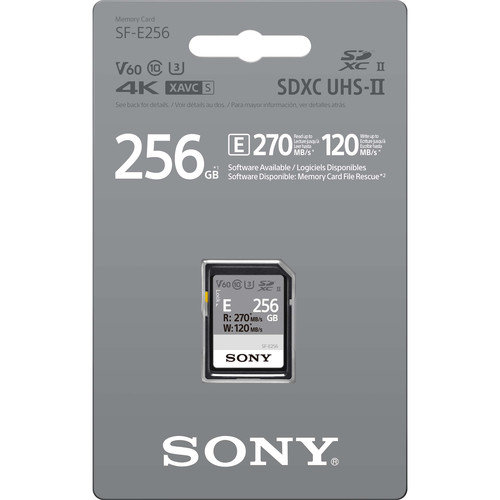 Карта памяти Sony 256GB SF-E Series UHS-II SDXC Memory Card