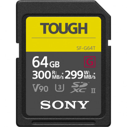 Карта памяти Sony 64GB SF-G Tough Series UHS-II SDXC Memory Card