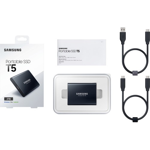 Внешний жесткий диск Samsung 2TB T5 Portable Solid-State Drive (Black)