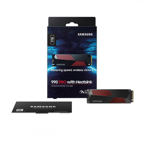 Внутренний жесткий диск Samsung 990 PRO 1TB NVMe PCIe 4.0 x4 M.2 Internal SSD с радиатором