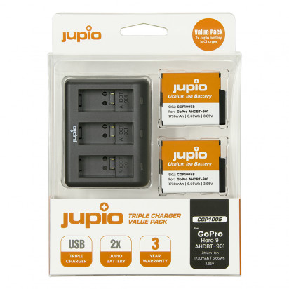 Зарядное устройство Jupio Value Pack: 2x Battery GoPro HERO 9/10