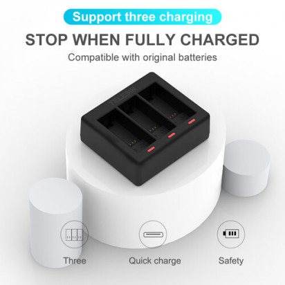 Зарядное устройство TELESIN 3-Channel Battery Charger для GoPro HERO9/10/11