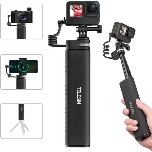 Аккумуляторный монопод TELESIN 10000mAh Rechargeable Selfie Stick with USB-C