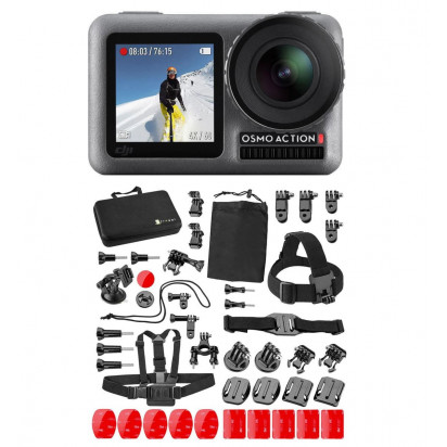 Экшн камера DJI Osmo Action + набор набор аксессуаров