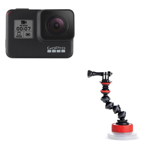 Экшн камера GoPro HERO7 Black + Держатель на присоске Joby Suction Cup