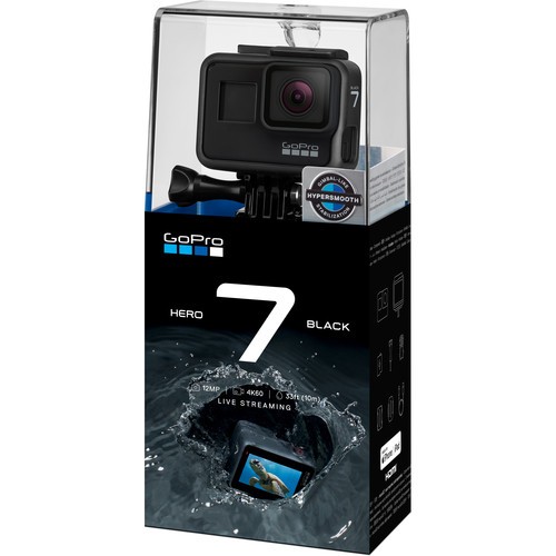 Экшн камера GoPro HERO7 Black + Держатель на присоске Joby Suction Cup