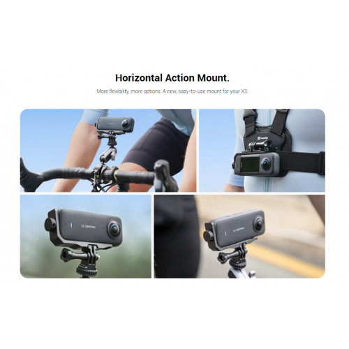 Крепление Insta360 X3 Horizontal Action Mount