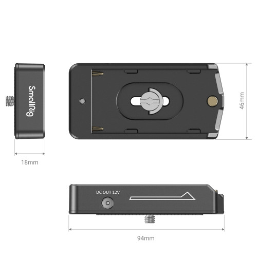 Плата питания SmallRig NP-F Battery Adapter Plate Lite with NP-FZ100 Dummy Battery 3095
