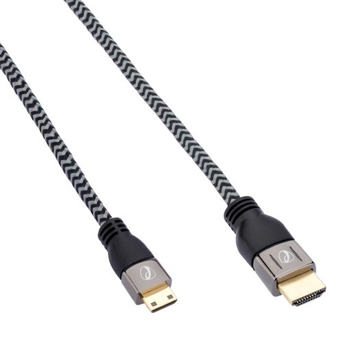 Кабель Pearstone Active Braided High Speed Mini HDMI to Full HDMI  (0.9 m)