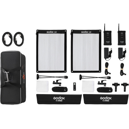 Комплект светодиодных осветителей Godox FL100-K2 kit гибкий 40*60CM