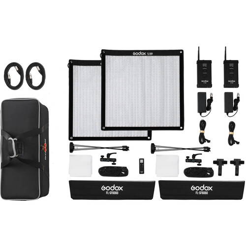 Комплект светодиодных осветителей Godox FL150S-K2 kit гибкий 60*60CM
