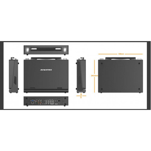 Видеомикшер AVMatrix PVS0613U Portable 6-Channel Video Switcher with 13.3' LCD monitor