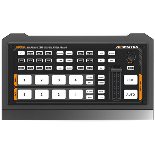 Видеомикшер AVMATRIX Shark S4 4-Channel 3G-SDI/HDMI Video Switcher